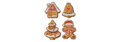 Orchidea Counted Cross Stitch Christmas Ginger Cakes Ornaments