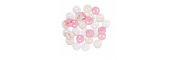 Craft Buttons - mini round pink (2.5g Pack)