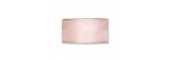Sheer wired edge pale pink ribbon - 40mm 