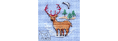 Mouseloft Winter Stag Cross Stitch Kit With Card And Envelope - P33stl