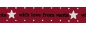 Jomil - 15mm With Love From Santa Ribbon - Red