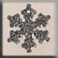 Glass Treasures 12035 - Small Silver Snowflake