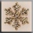 Glass Treasures 12038 - Medium Gold Snowflake