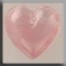 Glass Treasures 12100 - Medium Quartz Heart Pink