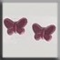 Glass Treasures 12121 - Butterfly Matte Rose