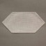 25cm Facette Doilies - Cream - White 25 x 12cm / 10 x 5in