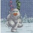 BL1182/64 - The Snowdog Fir Trees Cross Stitch Kit