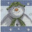 BL1179/64 - The Snowman Snowflakes Cross Stitch Kit