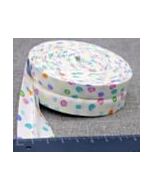 Printed Bias Binding Tape Edge - Spots 25mm x 5 metres