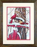 Dimensions Cardinals on Sled Kit - D7008837 Cross Stitch Kit