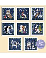 Frosty Friends Cross Stitch Card Kits by Susan Penny - 8 new designs