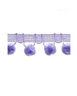 Violet Pom Pom Trim