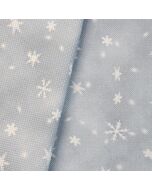 Fabric of The Month November 2026 - Snowfall Grey - 14ct Aida 