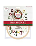  Simply Make Large Cross Stitch Kit - Christmas Wreath