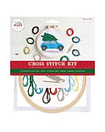  Simply Make Large Cross Stitch Kit - Tree on Car
