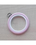 2.5in Round Coloured Flexi Hoop - Light Pink