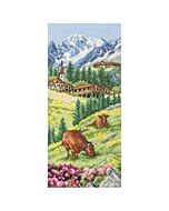 Swiss Alpine Landscape Counted Cross Stitch Kit