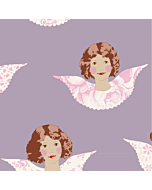 Tilda 100% Cotton Fabric Angel Scraps Mauve Fat Qtr 