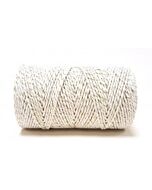 Baker's Twine White With Gold Sparkle 100m Roll