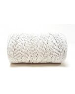 Baker's Twine White With Silver Sparkle 100m Roll