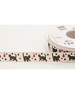 Jomil - 15mm Cat and Bauble Ribbon