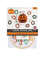 Simply Make Cross Stitch Kit - Pumpkin