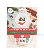  Simply Make Small Embroidery by Numbers Kit - Snow Globe