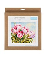 Trimits Pink Tulips Cross Stitch Kit