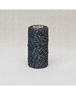 Baker's Twine Black and Silver Sparkle 100m Roll