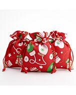 Glittery Gift Bag - Mittens - Pk of 3