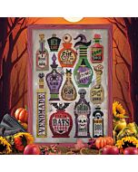 Cross Stitcher Project Pack XST427 - Halloween Bottles
