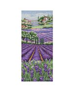 Provence Lavender Scape Counted Cross Stitch Kit