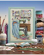 Cross Stitcher Project Pack - issue 393 - Sewing Room - 28 Count Cashel
