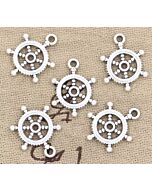 Ships Wheel Charms - pack of 4