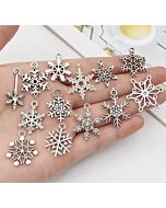 Snowflake Charms x 4