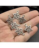 Star Swirl Charms (pk of 3)