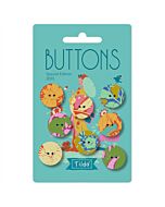 Tilda Bloomsville 2023 Special Edition Buttons: Yellow/Teal