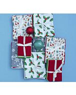 Snowflake Glitter FQ Christmas Fabric bundle