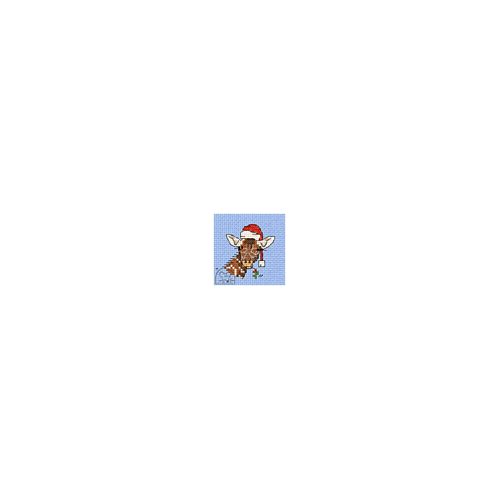 Mouseloft Christmas Festive Giraffe Cross Stitch Kit With Card And Envelope - S31stl