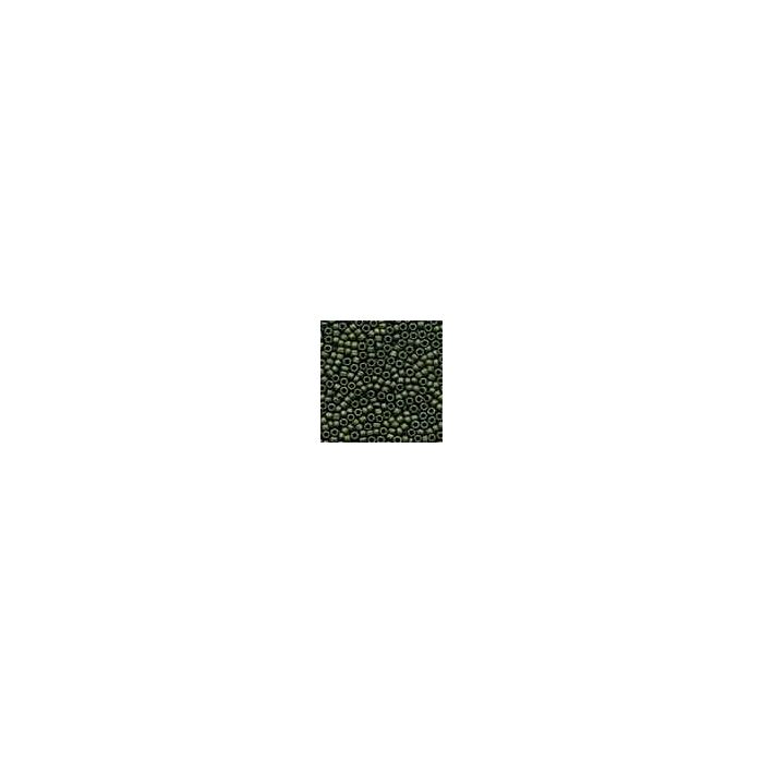 Antique Glass Beads 03014 - Matte Olive