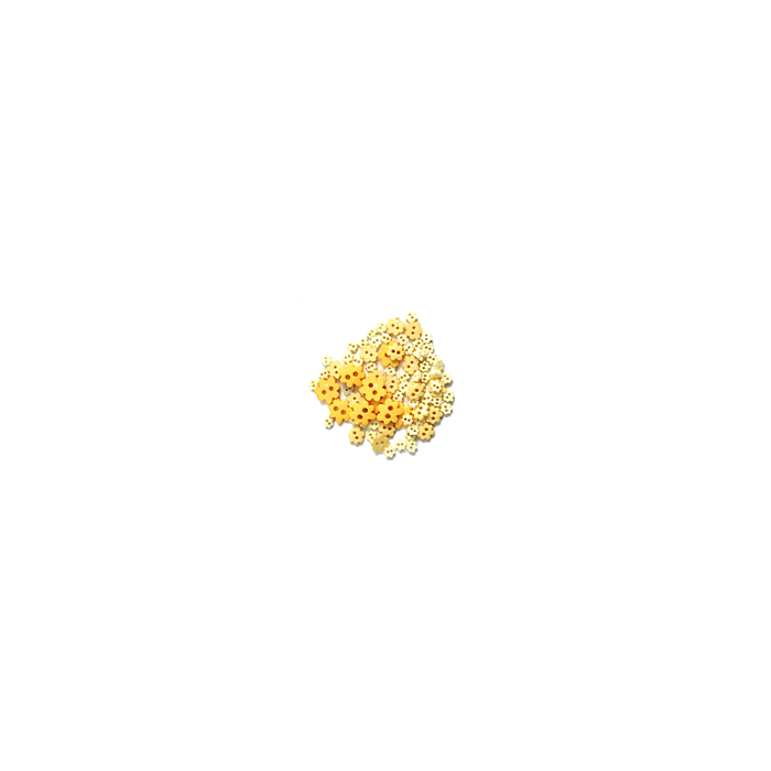 Craft Buttons - Yellow Flowers (2.5g Pack)