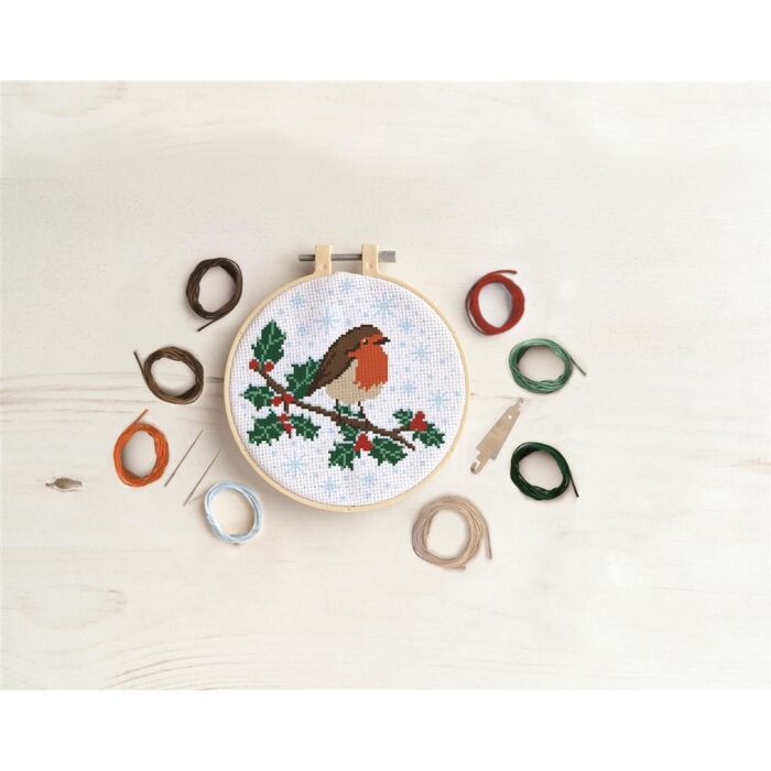  Simply Make Large Cross Stitch Kit - Robin