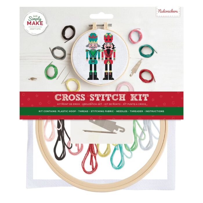  Simply Make Large Cross Stitch Kit - Nutcracker