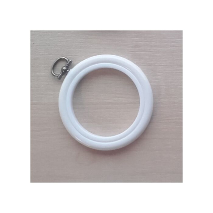 2.5in Round Coloured Flexi Hoop - White