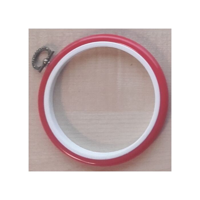 4in Round Coloured Flexi Hoop - Red