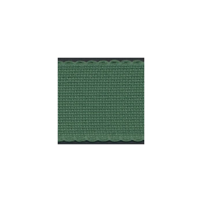 2in / 5cm Christmas Green Aida Band - 1m