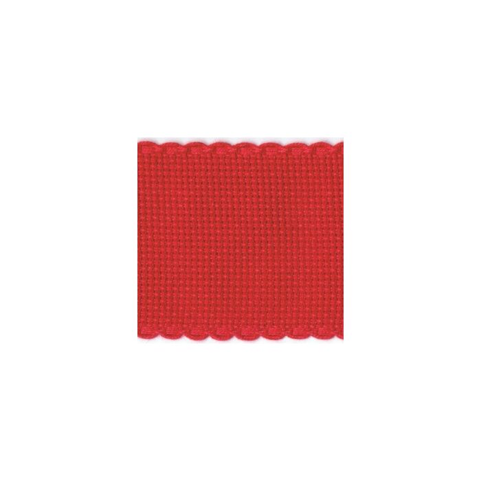 2in / 5cm Christmas Red Aida Band - 1m