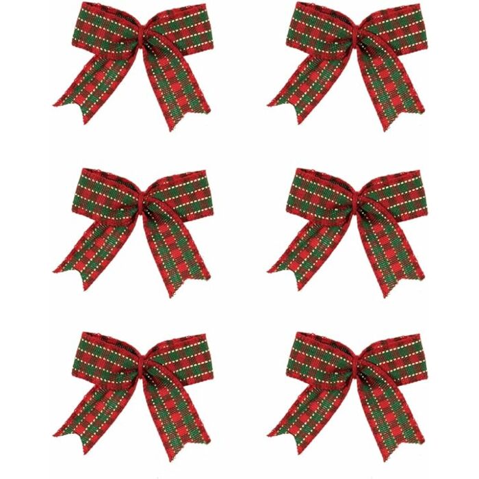 Trimits Tartan Craft Bows x6