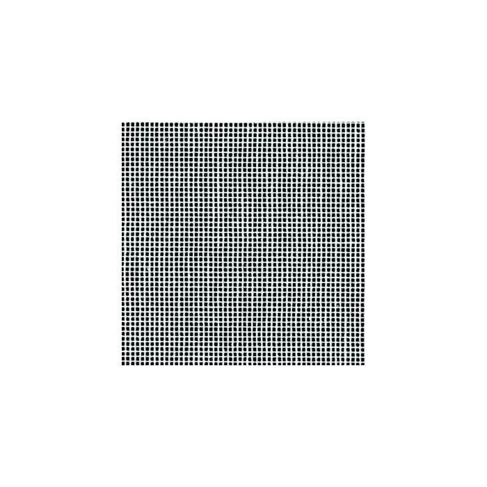 Mono Interlock Canvas White: 18 Hole