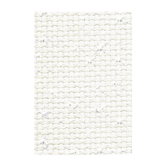DMC 14 Count Iridescent Aida White 50 x 55cm (19.5 x 21.5in) - Fat Quarter